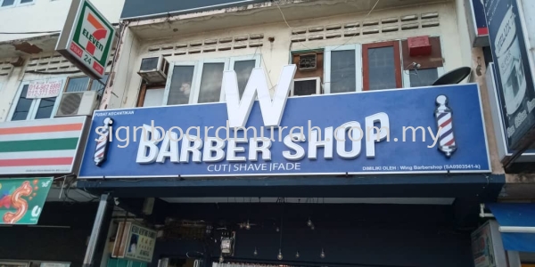 KAPAR BARBER SHOP 3D SIGNAGE MAKER AT SEKINCHAN | KUALA SELANGOR | TANJUNG KARANG 3D ALUMINIUM BOX UP SIGNBOARD Malaysia, Selangor, Kuala Lumpur (KL), Klang Supplier, Manufacturer, Supply, Supplies | ASIA SIGN PLT