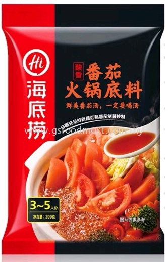 HAIDILAO Tomato Flavor Hot Pot Seasoning 200G Soup  Selangor, Malaysia, Kuala Lumpur (KL), Seri Kembangan Supplier, Wholesaler, Supply, Supplies | GS FOOD MART PLT