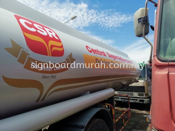 CSR LORRY STAINLESS STICKER WITH INSTALLATION STAINLESS STEEL TANKER VEHICLE GRAPHIC Malaysia, Selangor, Kuala Lumpur (KL), Klang Supplier, Manufacturer, Supply, Supplies | ASIA SIGN PLT