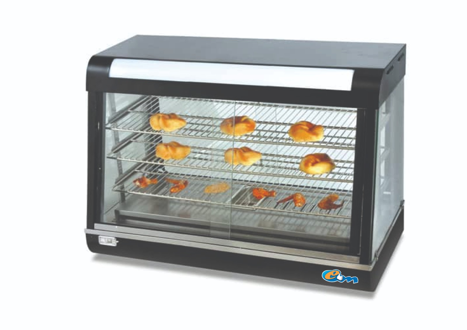 Curved Glass Warming Showcase