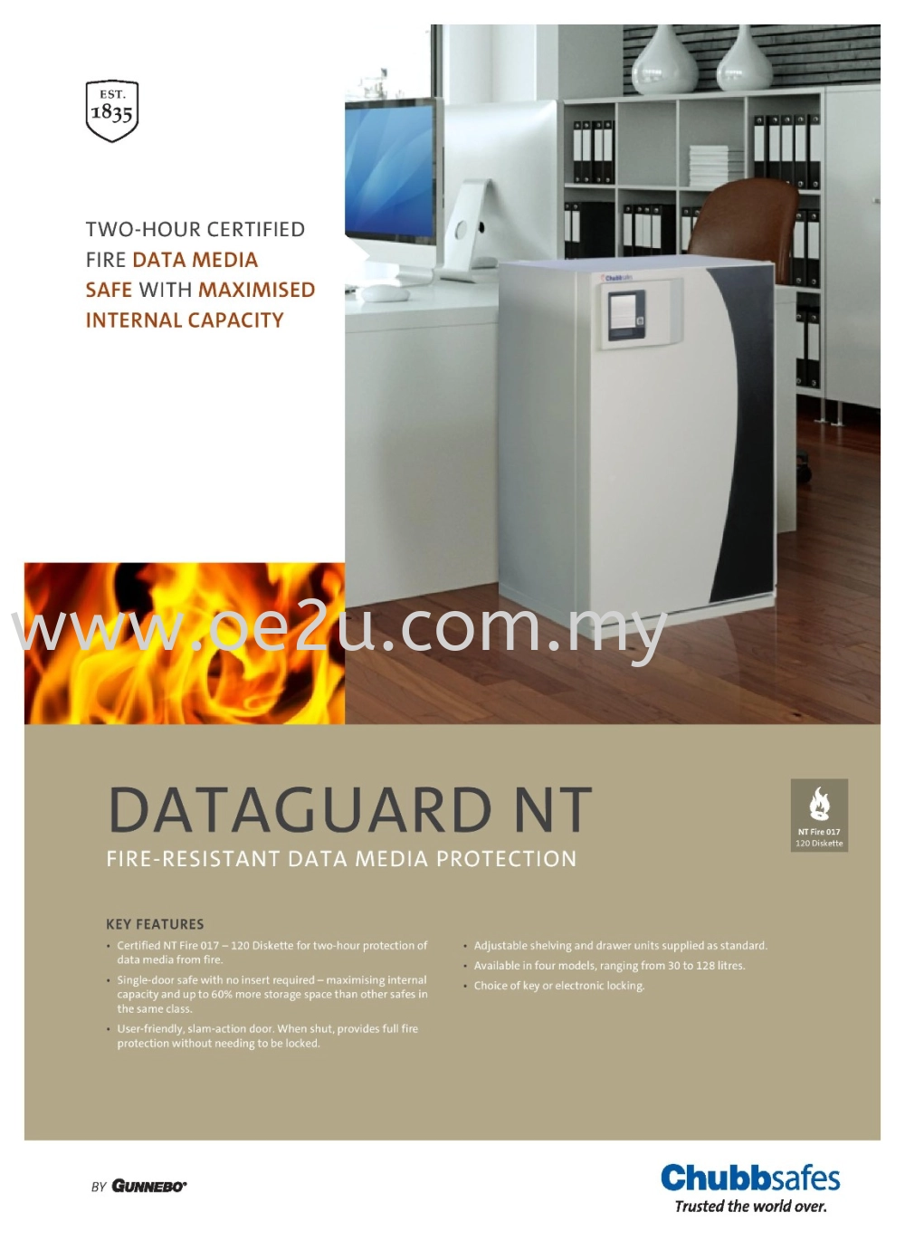 Chubbsafes DataGuard NT Safe (Model 50)_190kg