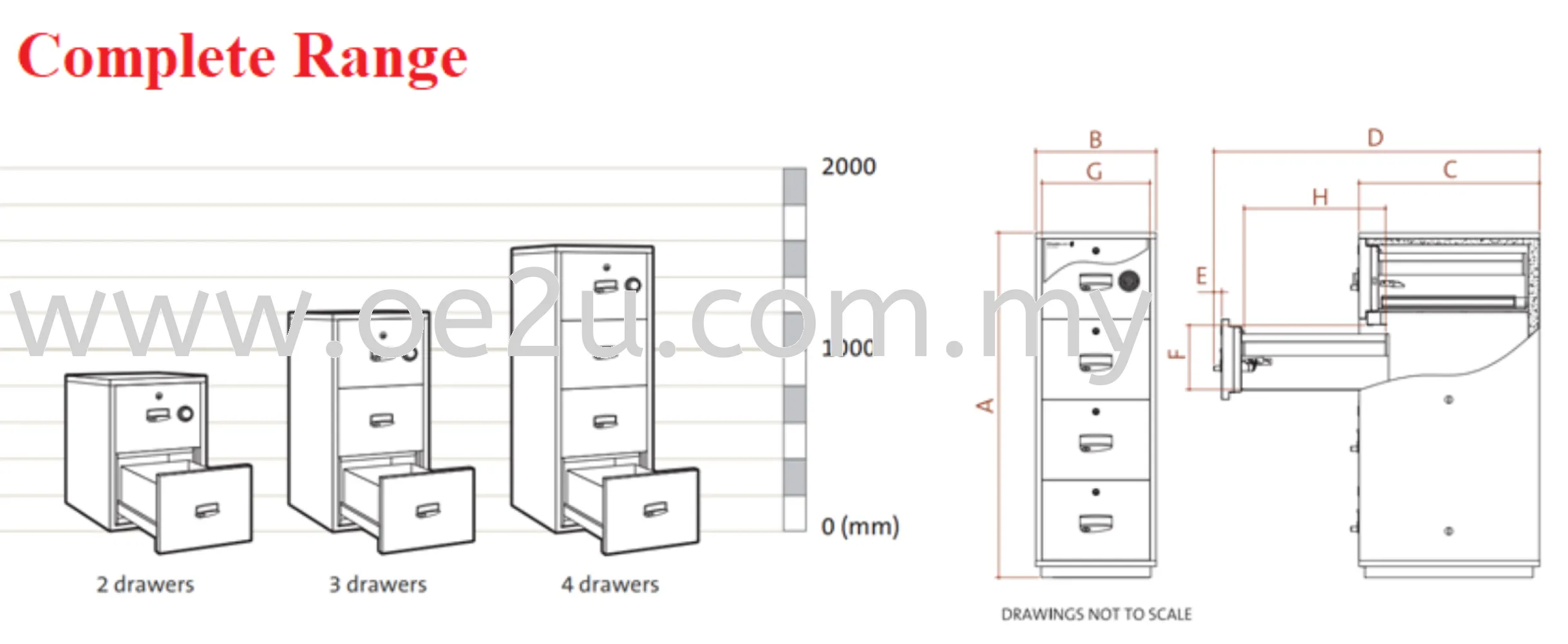 Chubbsafes 3 Drawer RPF Cabinet 5200 (Central Locking)_270kg