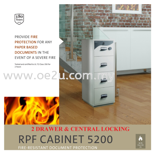 Chubbsafes 2 Drawer RPF Cabinet 5200 (Central Locking)_200kg