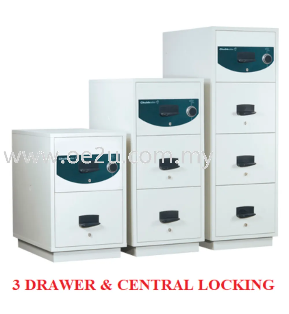 Chubbsafes 3 Drawer RPF Cabinet 9000 (Central Locking)_290kg