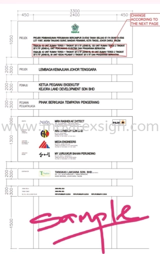 Project Construction sign board jb