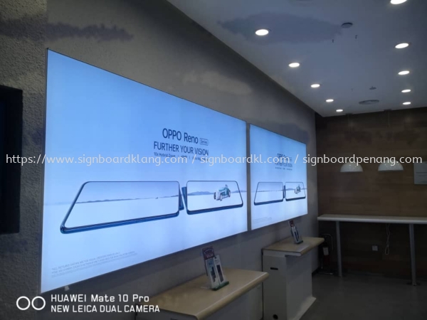 oppo fabric lightbox signage signboard at klang kuala lumpur  LED Fabric Light Box Kuala Lumpur (KL), Malaysia Pembinaan, Pasang, Pembekal | Great Sign Advertising (M) Sdn Bhd