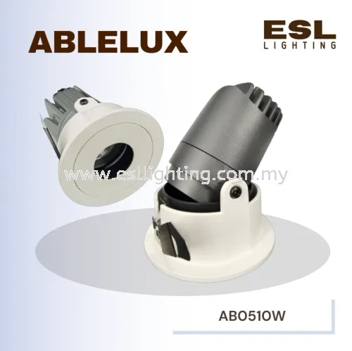 ABLELUX 10W RECESSED ADJUSTABLE SPOT DOWNLIGHT 900LUMEN POWER FACTOR 0.9 AC85-285V DIMMABLE ISOLATED DRIVER