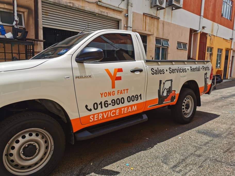 YONG FATT FORKLIFT MACHINERY Car Sticker