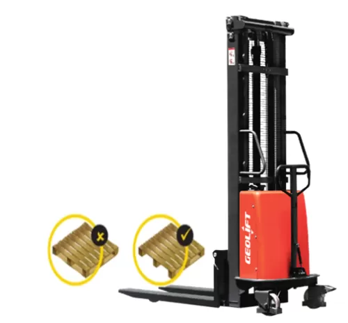 1.5 ton GEOLIFT High Performance Semi Electric Stacker - SPS1530