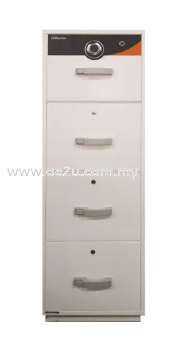 LION 4 Drawer Fire Resistant Filing Cabinet (Individual Locking)_340kg