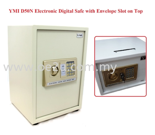 YMI D50N Electronic Digital Safe c/w Envelop Slot on Top (24kg)