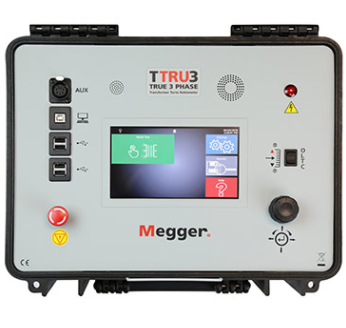 megger ttru3 true 3 phase transformer turns ratiometer