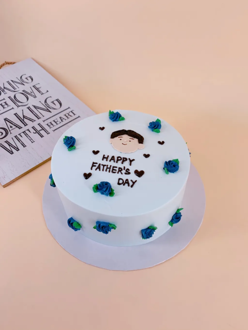 2020 Father’s Day Hand painted Fresh Cream Cake
