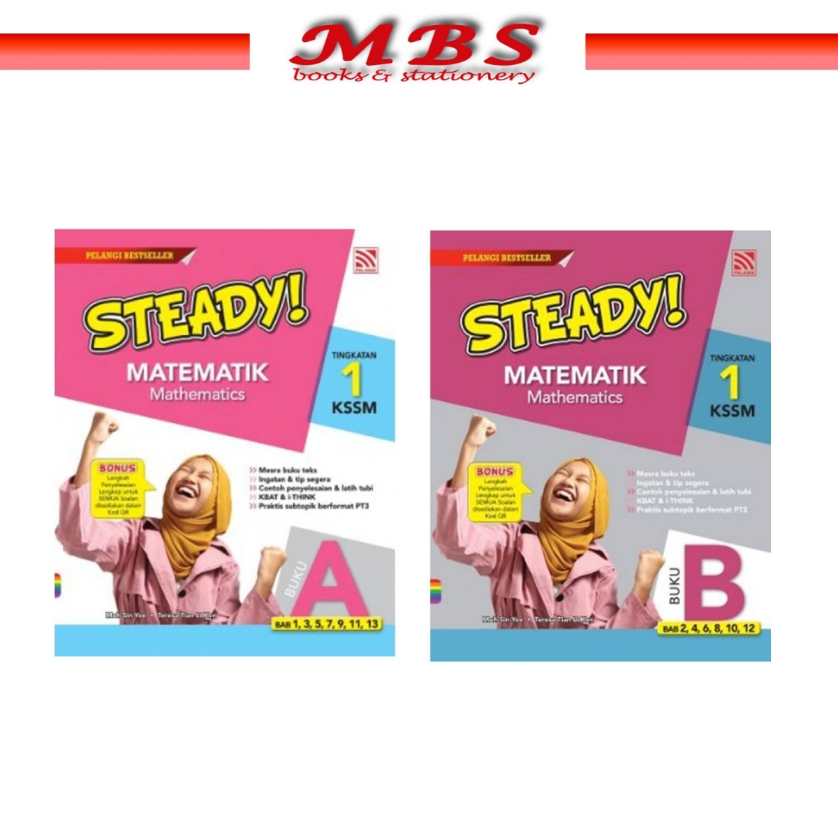 Pelangi Steady Matematik Tingkatan 1 Buku A Kssm 2021 Sekolah Menengah Academic Books Pahang Malaysia Terengganu