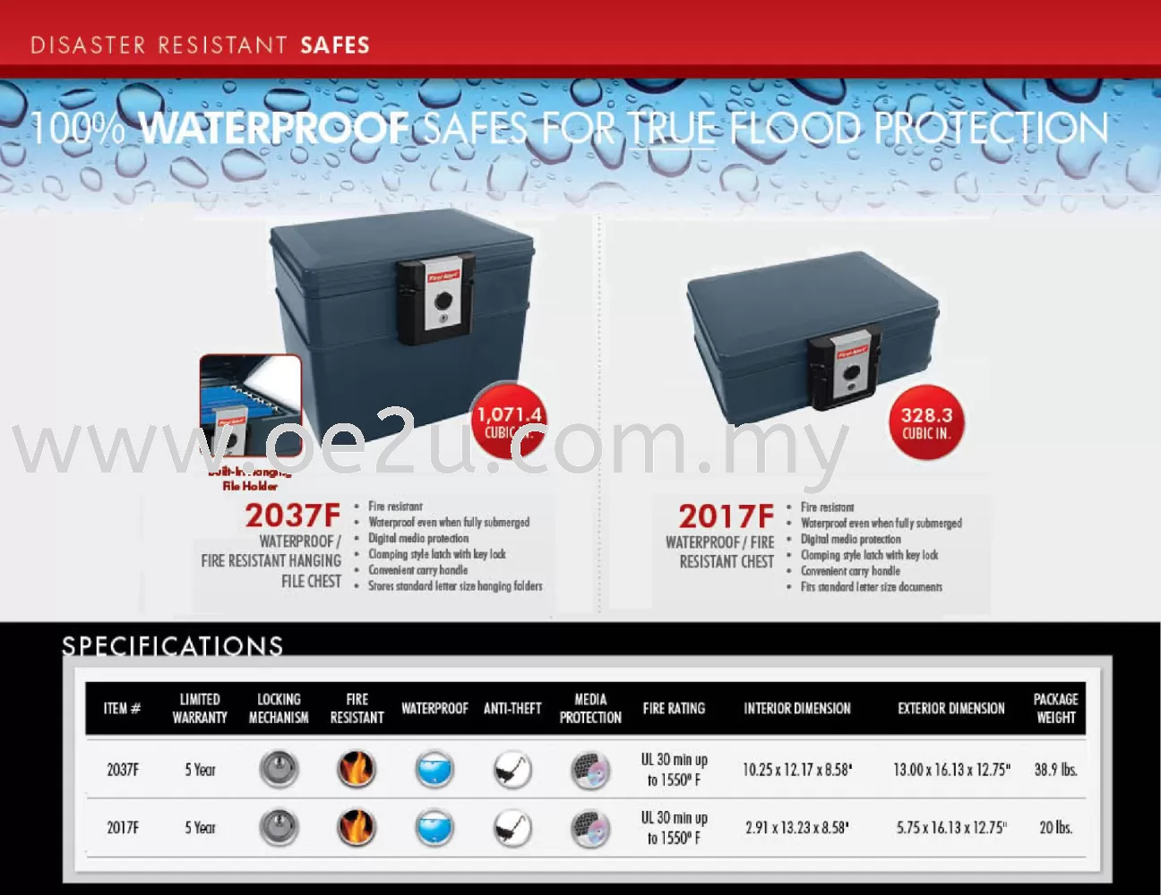 FIRST ALERT 2037F Security Chest (18kg)
