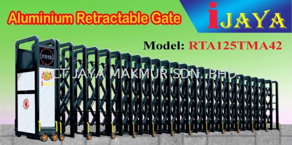 iJAYA RTA125TMA42 Aluminium Alloy Retractable gate iJAYA RTA125TMA42 Aluminium Retractable Gate Retractable Gate Selangor, Klang, Malaysia, Kuala Lumpur (KL) Supplier, Installation, Supply, Supplies | CT Jaya Makmur Sdn Bhd