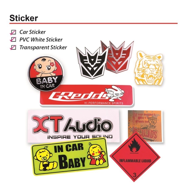 Sticker Make To Order Malaysia, Melaka, Selangor, Kuala Lumpur (KL), Johor Bahru (JB), Singapore Supplier, Manufacturer, Wholesaler, Supply | ALLAN D'LIOUS MARKETING (MALAYSIA) SDN. BHD. 