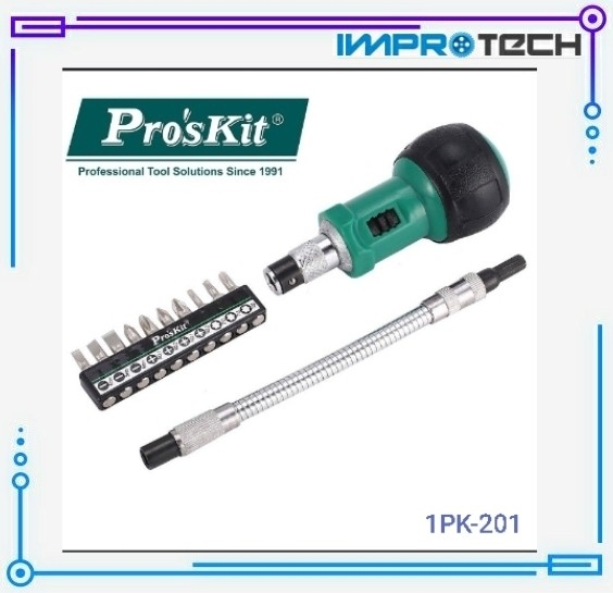 PRO'SKIT [1PK-201] Flexible Ratchet Driver Set Driver Set Prokits Malaysia, Penang, Butterworth Supplier, Suppliers, Supply, Supplies | TECH IMPRO AUTOMATION SOLUTION SDN BHD