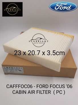 CAFFFOC06 - FORD FOCUS '06 CABIN AIR FILTER  ( PC )
