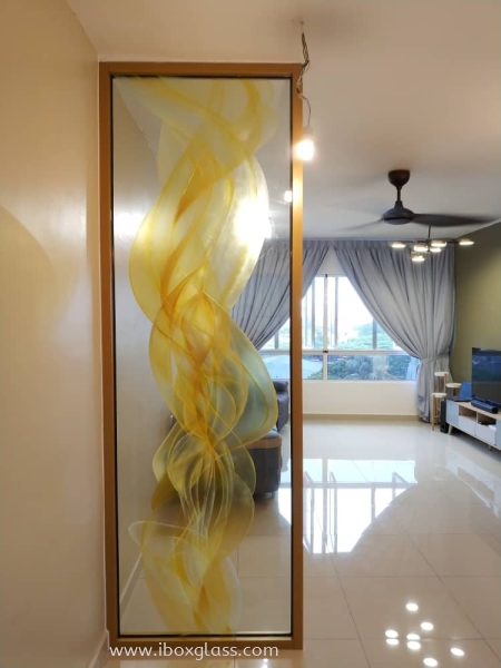 Sandblasted Glass Partition Sandblasted Glass Partition  Partition Glass Studio Penang, Malaysia Supplier, Suppliers, Supply, Supplies | IBOX DESIGN