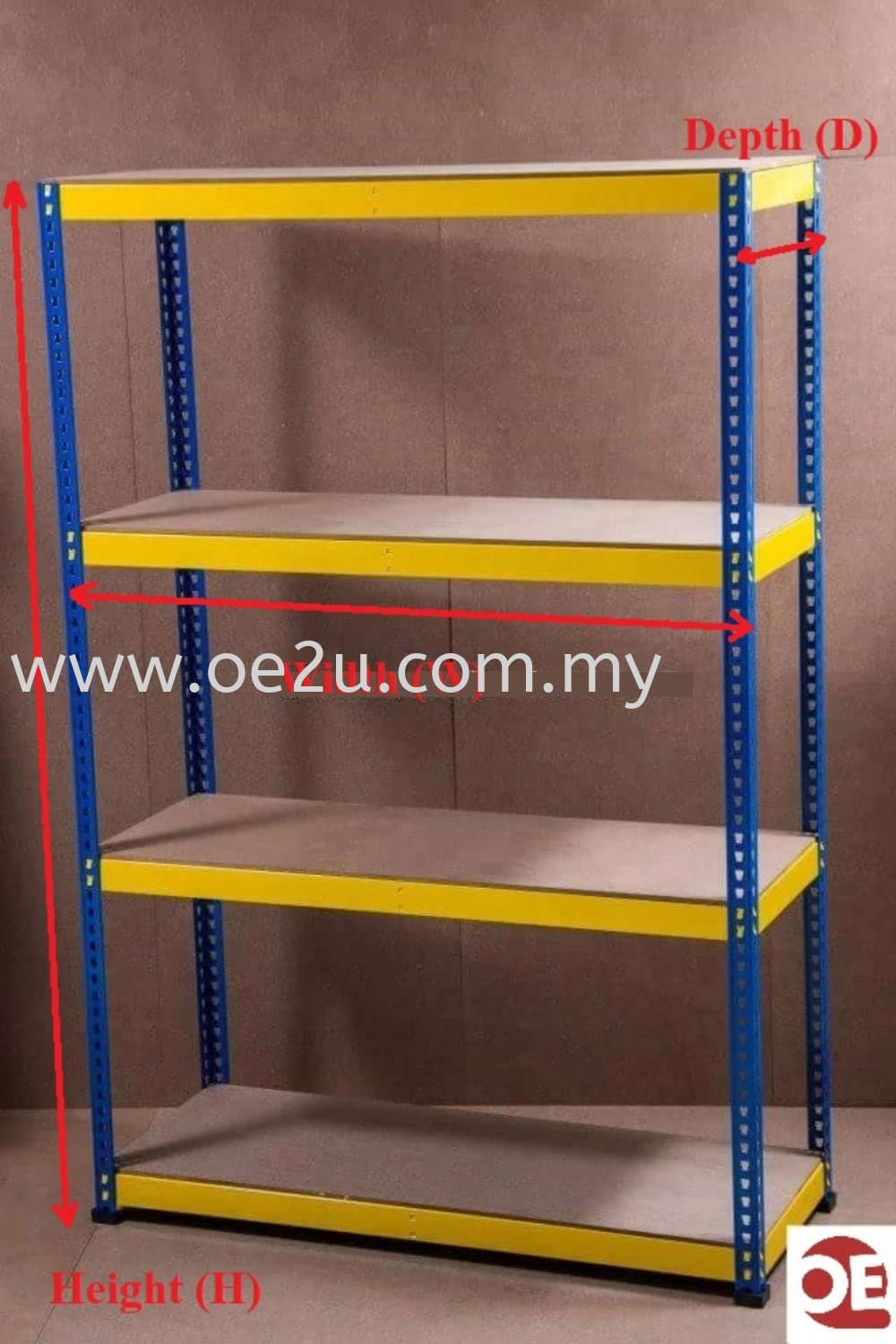 Boltless Rack (2400H x 1800W x 600D mm) 