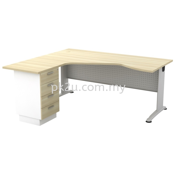 MT-BL-44-4DL B-Series Metal Leg Office Table Office Table Johor Bahru (JB), Malaysia Supplier, Manufacturer, Supply, Supplies | PK Furniture System Sdn Bhd