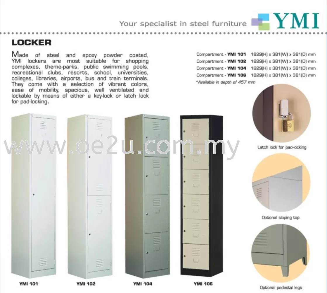 2 Compartment Steel Locker