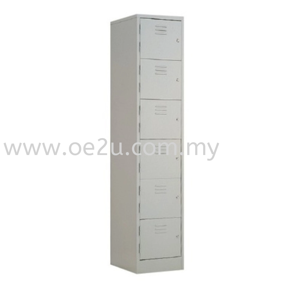 6 Compartment Steel Locker