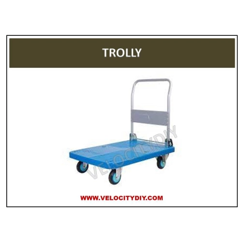 （四轮塑料板手推车）PVC BOARD HAND TROLLY WITH PU CASTERS