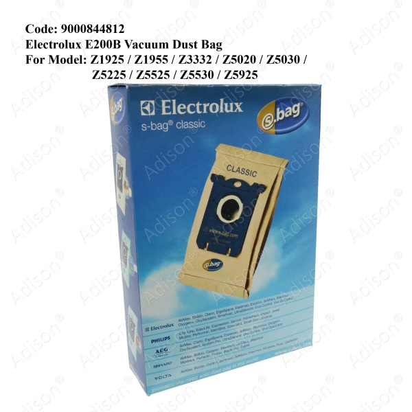 Code: 9000844812 Electrolux E200B Vacuum Dust Bag Vacuum Parts Small Appliances Parts Melaka, Malaysia Supplier, Wholesaler, Supply, Supplies | Adison Component Sdn Bhd