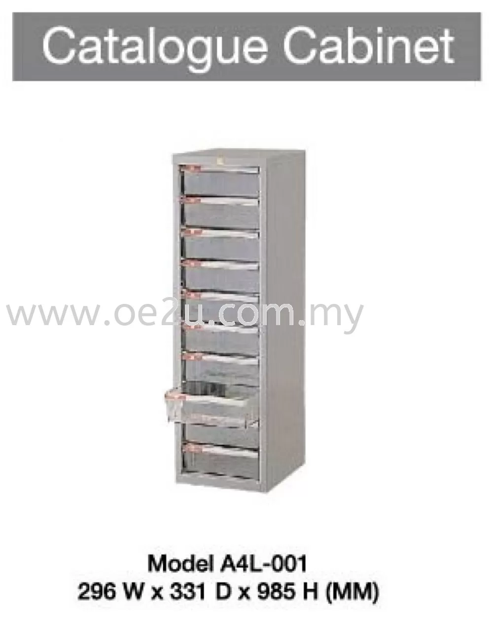 Catalogue Cabinet (1 Section)