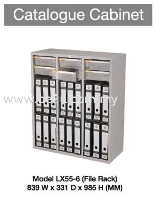 Catalogue Cabinet (c/w File Rack)