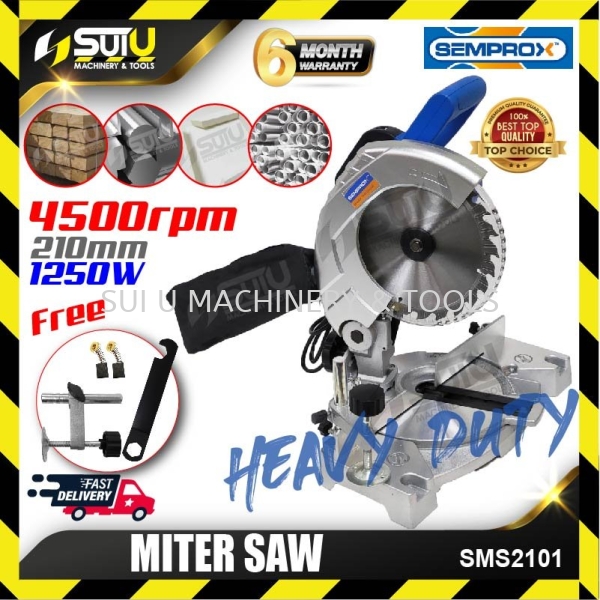 SEMPROX SMS2101 8" Mitre Saw Light Weight with Dust Bag for Wood & Aluminum 1250W Mitre Saw , Table Saw Power Tool Kuala Lumpur (KL), Malaysia, Selangor, Setapak Supplier, Suppliers, Supply, Supplies | Sui U Machinery & Tools (M) Sdn Bhd