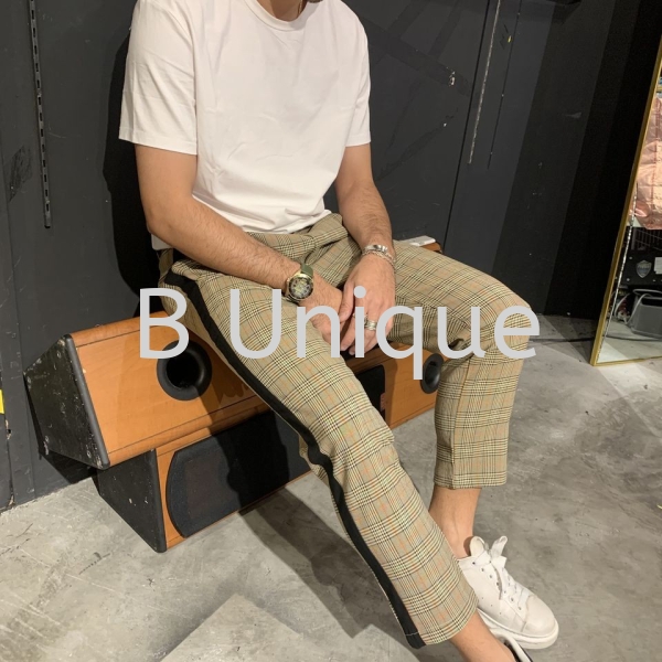 KOREAN 9' ANKLE CUT WITH SIDE TAP TROUSER IN KENEDY Ankle Cut Casual Pants Malaysia, Kuala Lumpur (KL), Selangor Supplier, Manufacturer, Supply, Supplies | Unique Base Apparel Sdn Bhd