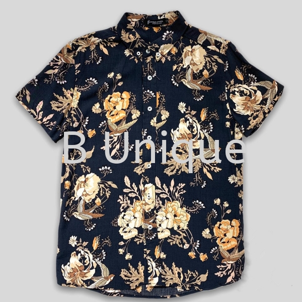 Floral Short Sleeve Men Shirt Casual Button Up Floral Short Sleeve Men Shirts Malaysia, Kuala Lumpur (KL), Selangor Supplier, Manufacturer, Supply, Supplies | Unique Base Apparel Sdn Bhd