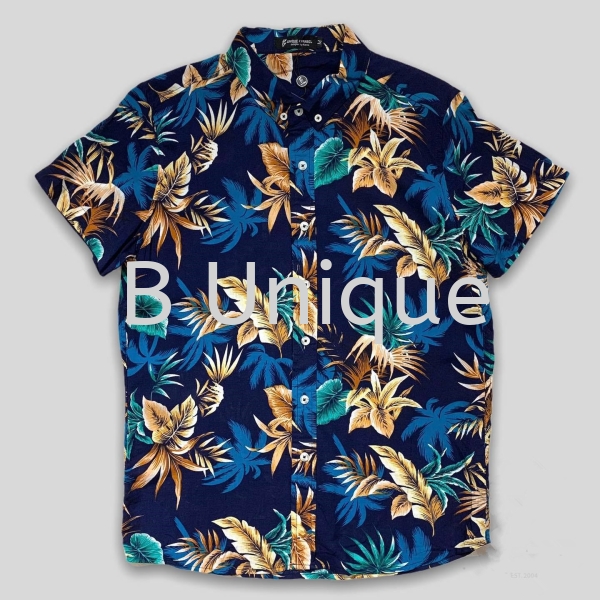 Floral Short Sleeve Men Shirt Casual Button Up Floral Short Sleeve Men Shirts Malaysia, Kuala Lumpur (KL), Selangor Supplier, Manufacturer, Supply, Supplies | Unique Base Apparel Sdn Bhd