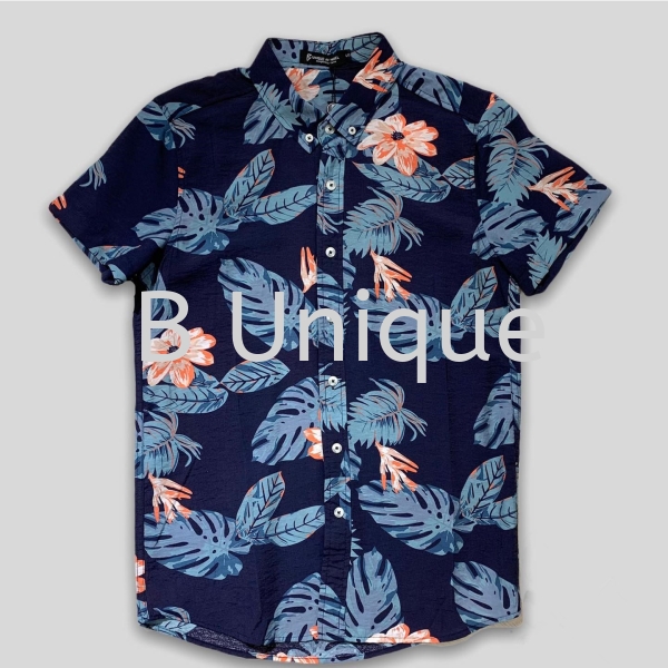 Floral Short Sleeve Men Shirt Casual Button Up Floral Short Sleeve Men Shirts Malaysia, Kuala Lumpur (KL), Selangor Supplier, Manufacturer, Supply, Supplies | Unique Base Apparel Sdn Bhd