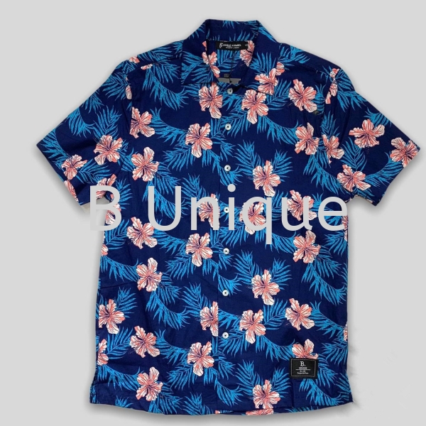 Floral Short Sleeve Men Shirt Casual Button Up Floral Short Sleeve Men Shirts Malaysia, Kuala Lumpur (KL), Selangor Supplier, Manufacturer, Supply, Supplies | Unique Base Apparel Sdn Bhd