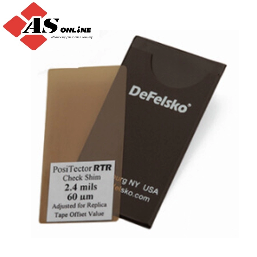 DEFELSKO PosiTector RTR Check Shim / Model: RTRCHKSHIM04