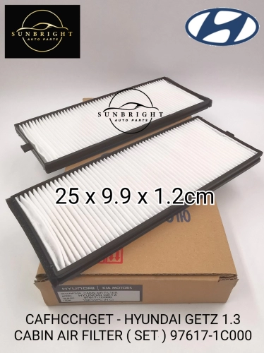 CAFHCCHGET - HYUNDAI GETZ 1.3 CABIN AIR FILTER ( SET ) 97617-1C000