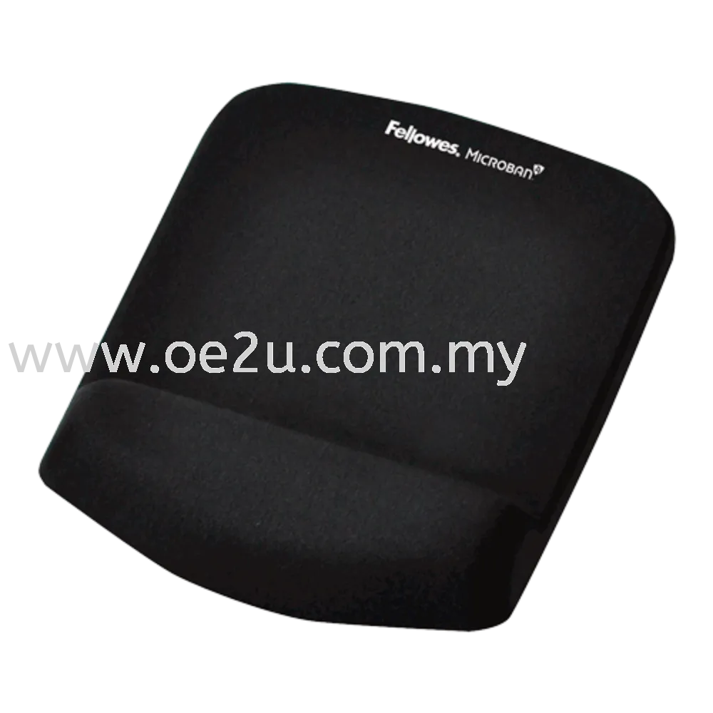 Fellowes PlushTouch Mouse Pad Wrist Rest with Microban 