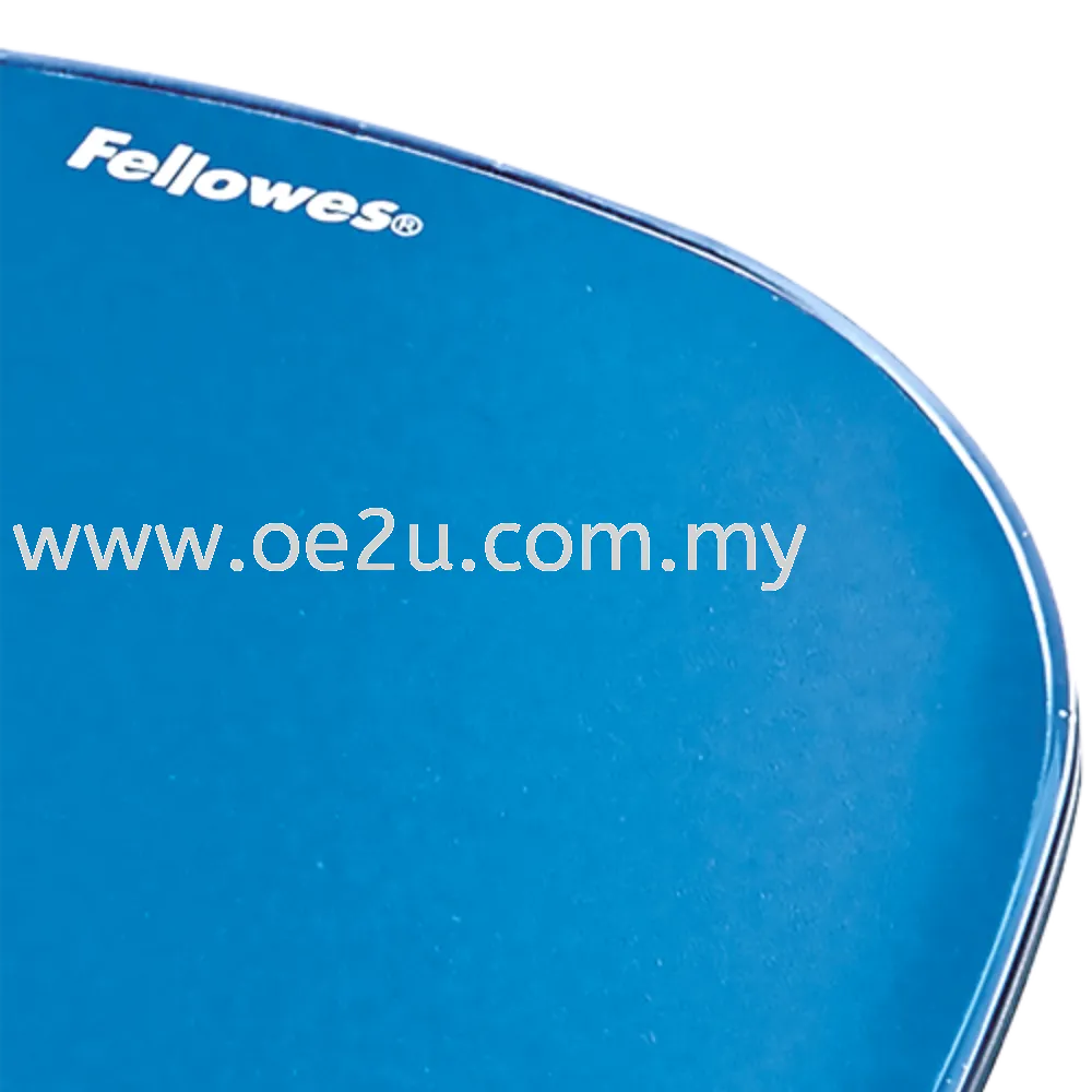 Fellowes Crystals Gel Mousepad Wrist Support Blue