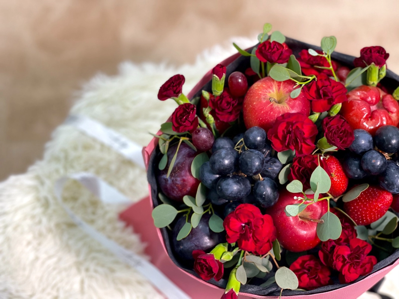 Eternal Love Red Fruits & Flower Bouquet