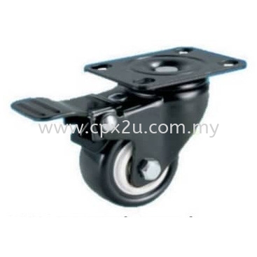 PU Castor (Brake) PU Castor Trolley & Castor FURNITURE FITTING Johor Bahru (JB), Malaysia, Setia Indah Supplier, Suppliers, Supply, Supplies | CS POINTS SDN BHD