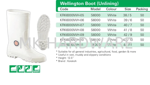 WELLINGTON BOOT (UNLINING)