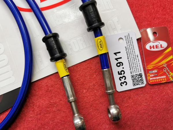 Y15ZR HEL BRAKE HOSE 100%ORIGINAL WITH WARANTY CARD ( CODE HEL 052) BRAKE LINES DOUBLE IN BOX HEL PERFORMANCE BRAKE LINES HOSE Johor Bahru JB Supply Suppliers | X Performance Motor