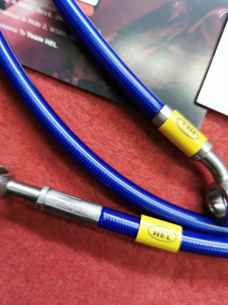 Y15ZR HEL BRAKE HOSE 100%ORIGINAL WITH WARANTY CARD ( CODE HEL 052) BRAKE LINES DOUBLE IN BOX HEL PERFORMANCE BRAKE LINES HOSE Johor Bahru JB Supply Suppliers | X Performance Motor