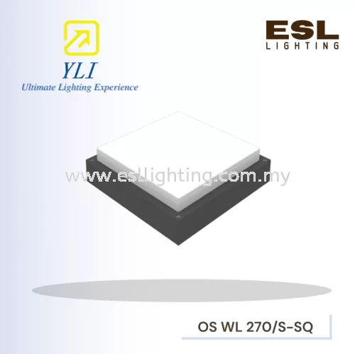 YLI LED Surface Wall Light OS WL 270/S-SQ (LED 14.8W) IP65