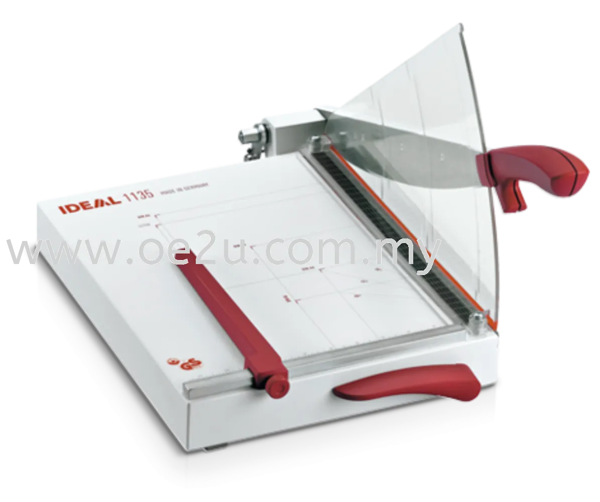 IDEAL 1135 Guillotine Trimmer with Automatic Clamp (Cutting Length: 350mm / Cutting Capacity: 25 sheets)