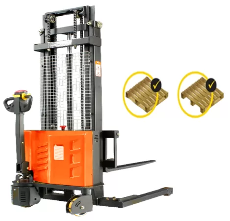 1 ton GEOLIFT Walkie Electric Straddle Leg Stacker - EESW1016